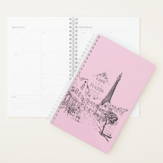 Café Paris Planner (Devant avec enveloppe)