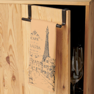 Café Paris Serviette de cuisine