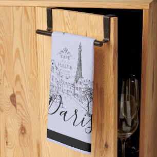 Café Paris Serviette de cuisine