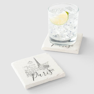 Cafe Paris   Stone Coaster