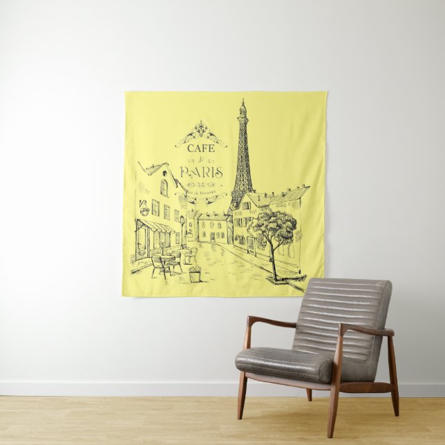 Cafe Paris Tapestry (In Situ)
