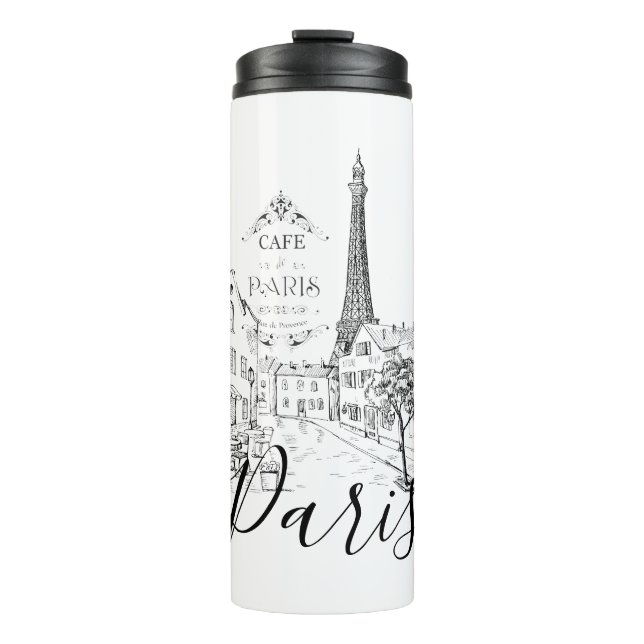 Cafe Paris   Thermal Tumbler (Front)