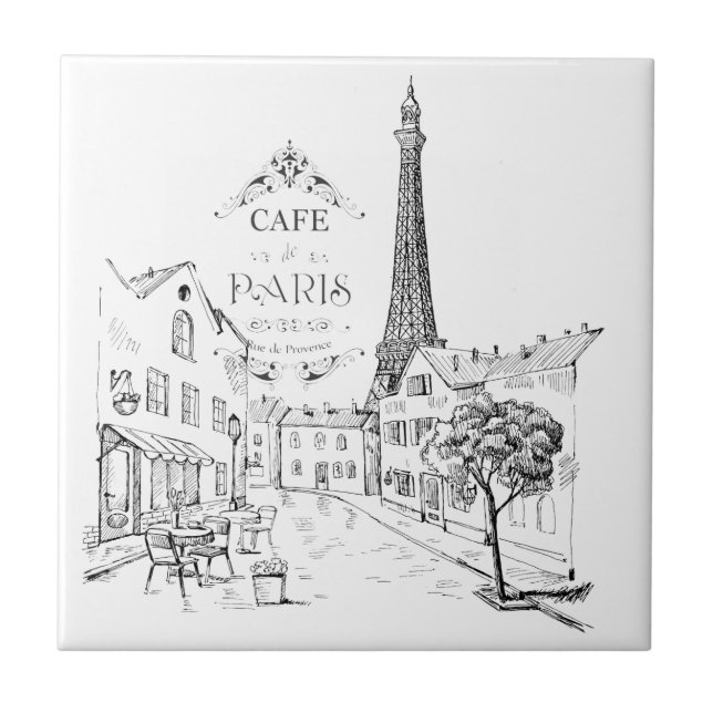Cafe Paris Tile (Front)