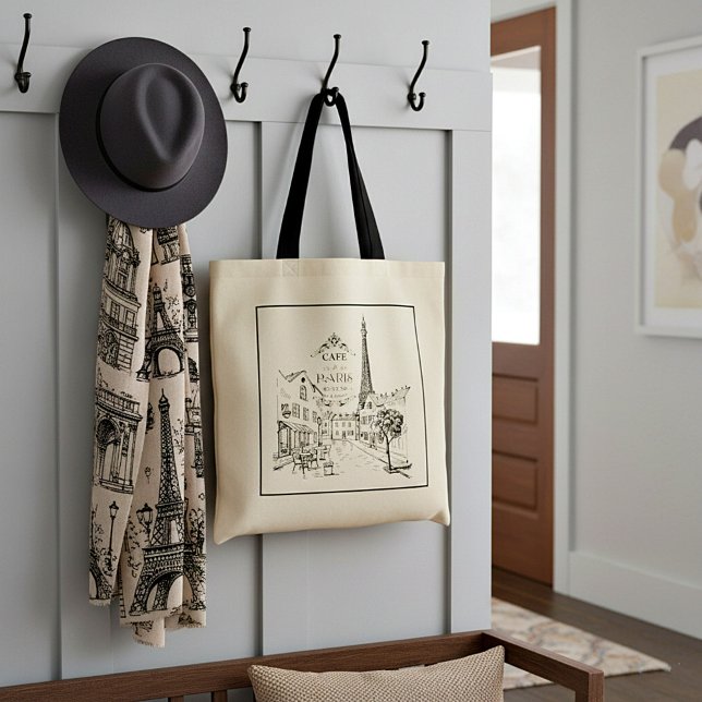 Cafe Paris Tote Bag (Creator Uploaded)