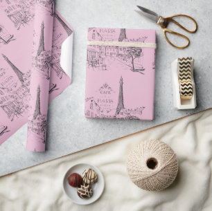 Cafe Paris Wrapping Paper