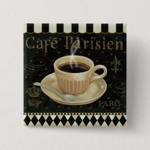 Cafe Parisien 2 Inch Square Button