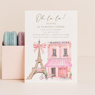 Café Parisien Invitation Anniversaire