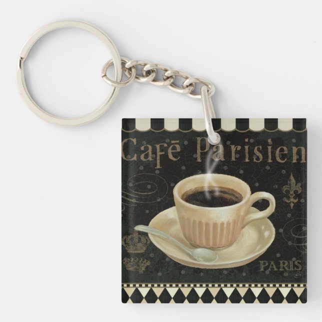 Cafe Parisien Keychain (Front)