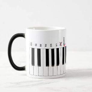 Café pas Thé Piano Clavier Do Re Mi Mug