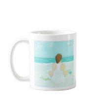 Café, plage et livre Mug
