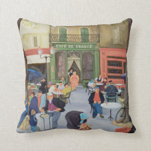 Cafe Provence Throw Pillow