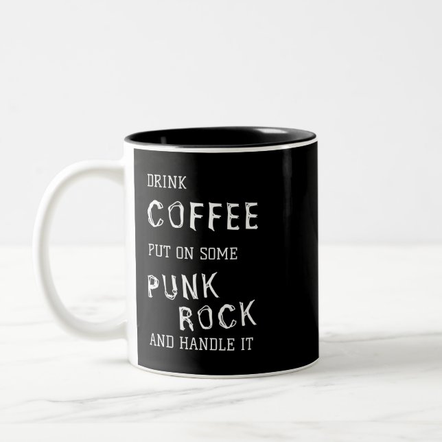 CAFÉ & PUNK ROCK MUG (Gauche)