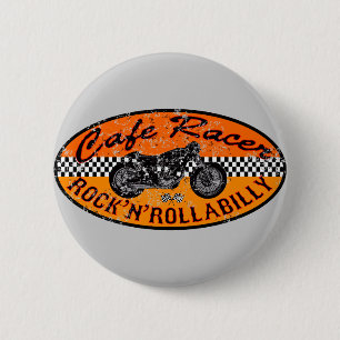 Cafe racer addict 2 inch round button