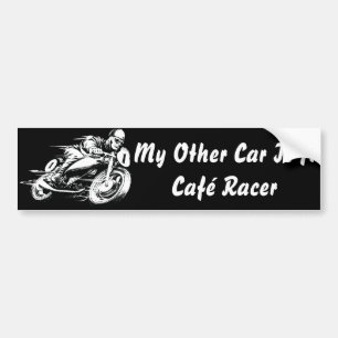 Café Racer Bumper Sticker