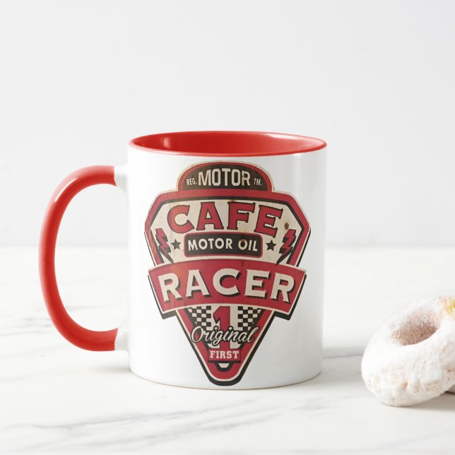 Café Racer Original Mug (With Donut)