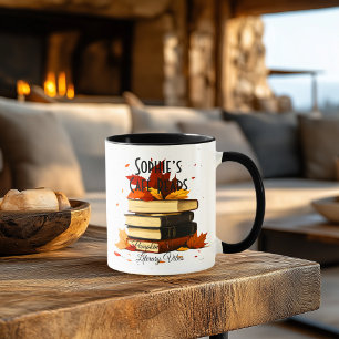 Café Reads – Pumpkin Spice & Literary Vibes Mug