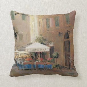 Café Roma Throw Pillow