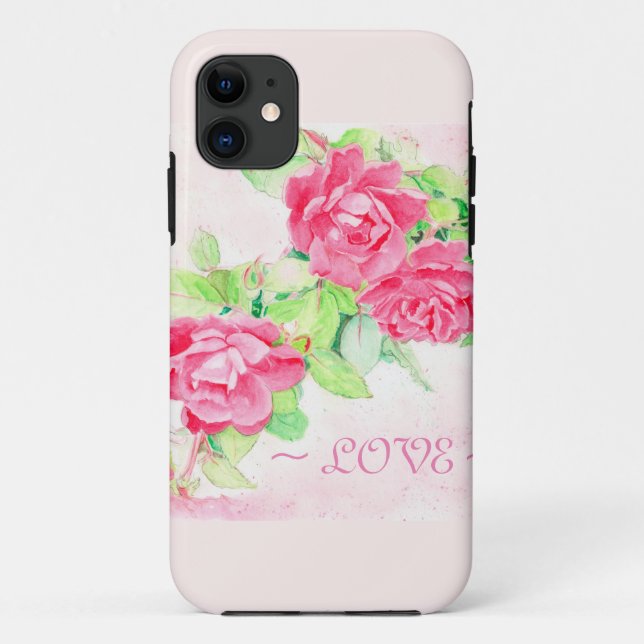 Cafe Roses Case-Mate iPhone Case (Back)