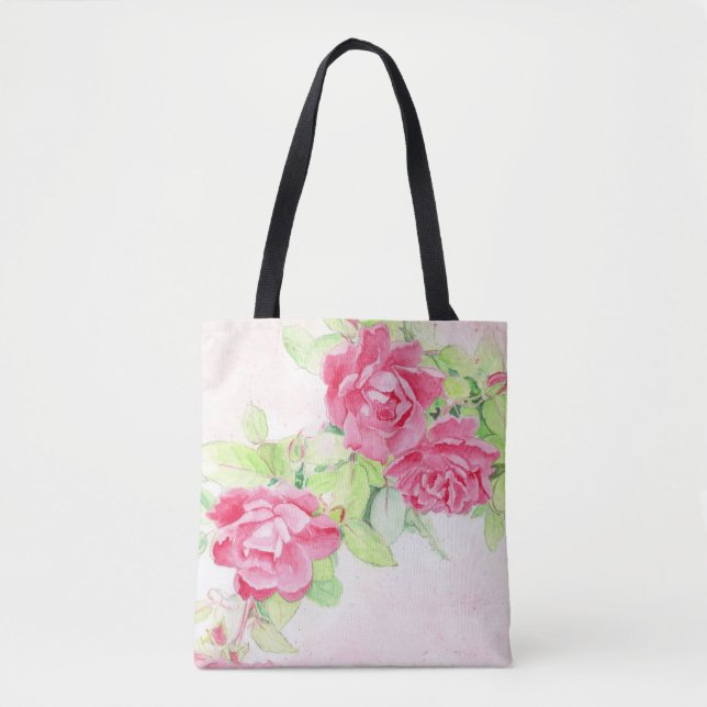 Cafe Roses Tote Bag (Front)