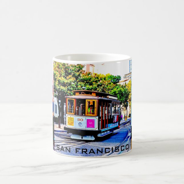 CAFÉ SAN FRANCISCO VOITURE SOUVENIR CAFÉ MUG (Centre)