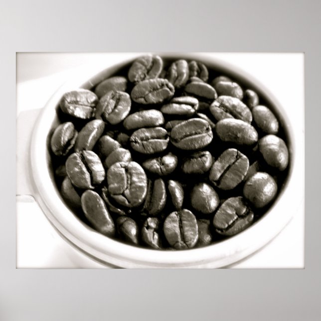 Café Series - Poster de haricots en filtre (Devant)