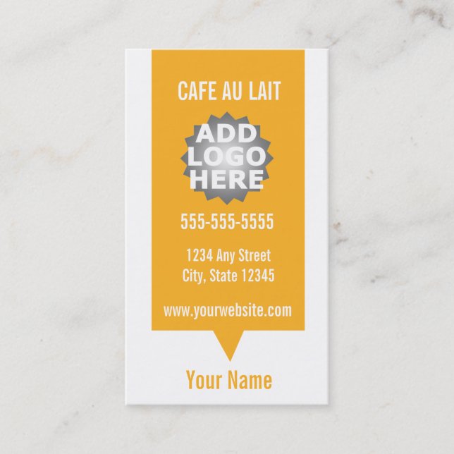 Café Shop Loyalty Punch Card Carte de visite (Devant)