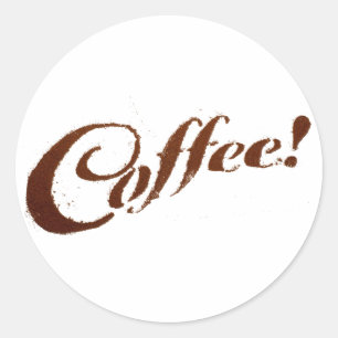 Café - Sticker circulaire