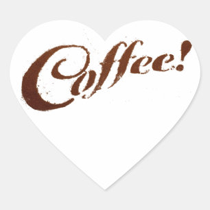 Café - Sticker Coeur