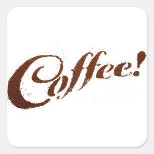 Café - Stickers Carrés