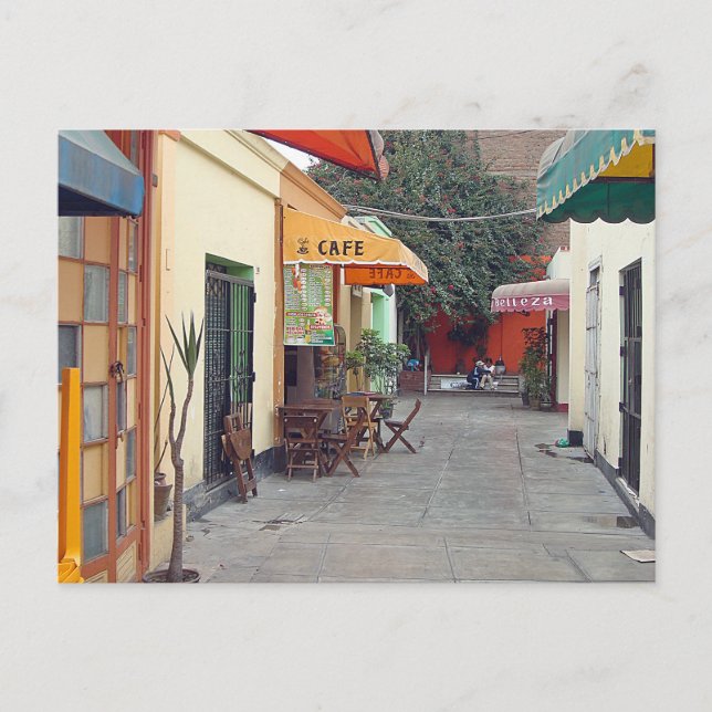Cafe Street Postcard (Front)