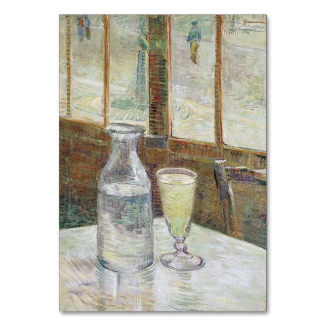 Cafe Table with Absinthe by Vincent Van Gogh Table Number (Front)