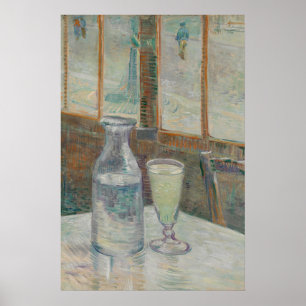 Cafe Table with Absinthe Poster