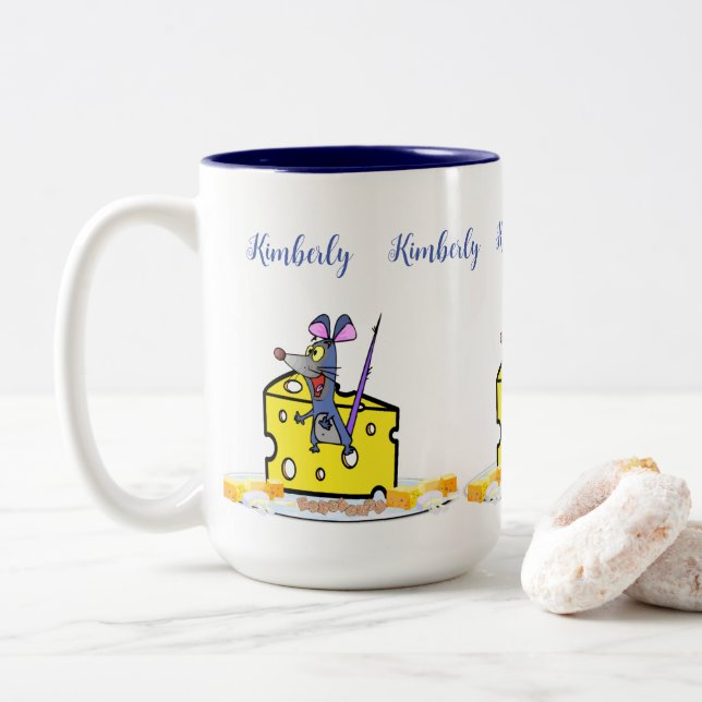 Café Tasse À Thé, Fromage Souris (Avec donut)