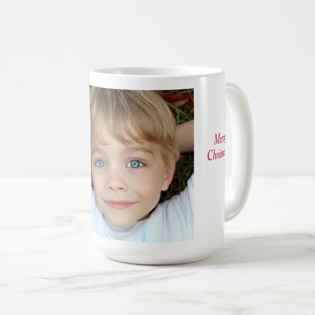 Café tasse photo personnalisée (Devant droit)