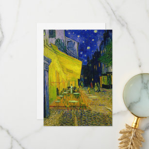Cafe Terrace Arles, Place du Forum by van Gogh Thank You Card
