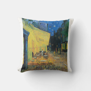 Cafe Terrace at Night 1888 by Vincent van Gogh Throw Pillow