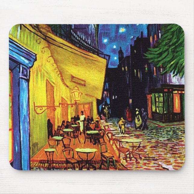 Cafe Terrace at Night (1888) Custom Mouse pads (Front)