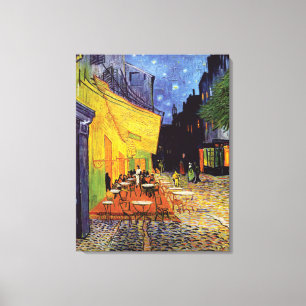 Cafe Terrace at Night by Van Gogh Canvas Print