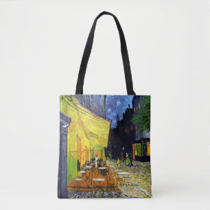 Café Terrace at Night by Van Gogh Fine Art Tote Bag