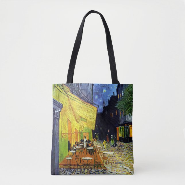 Café Terrace at Night by Van Gogh Fine Art Tote Bag (Front)