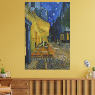 Cafe Terrace at Night by Vincent van Gogh Canvas Print