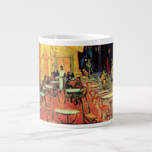 Cafe Terrace at Night by Vincent van Gogh Large Coffee Mug