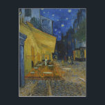 Cafe Terrace at Night by Vincent van Gogh  Postcard<br><div class="desc">Cafe Terrace at Night. 

Painted in 1888 by Vincent van Gogh. 

This image is in the public domain.</div>