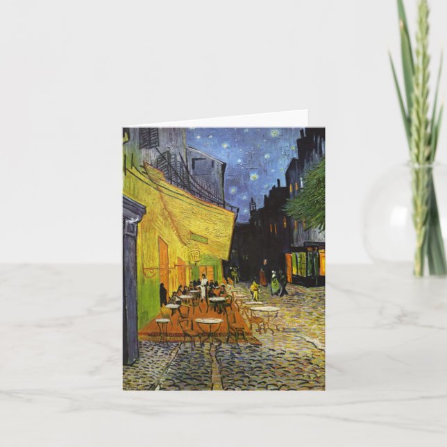 Cafe Terrace at Night Van Gogh Card (Front)