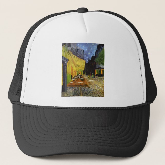 Cafe Terrace at Night Van Gogh Trucker Hat (Front)