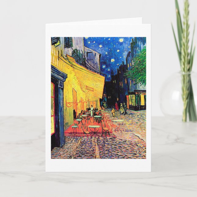 Cafe Terrace at Night, Vincent van Gogh, 1888 Card (Front)