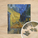 Cafe Terrace at Night | Vincent Van Gogh Jigsaw Puzzle<br><div class="desc">Cafe Terrace at Night (1888) by Dutch post-impressionist artist Vincent Van Gogh. Original fine art painting is an oil on canvas depicting a starry night scene in front of a French cafe in Arles.

Use the design tools to add custom text or personalize the image.</div>