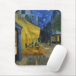 Cafe Terrace at Night | Vincent Van Gogh Mouse Pad<br><div class="desc">Cafe Terrace at Night (1888) by Dutch post-impressionist artist Vincent Van Gogh. Original fine art painting is an oil on canvas depicting a starry night scene in front of a French cafe in Arles.

Use the design tools to add custom text or personalize the image.</div>