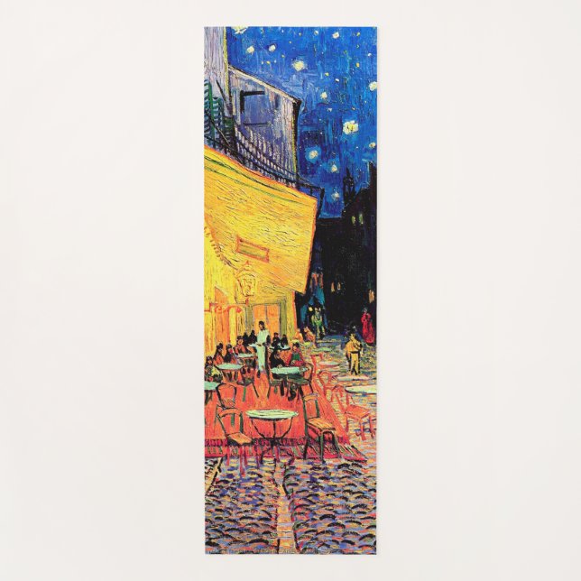 Cafe Terrace at Night, Vincent van Gogh Yoga Mat (Front)