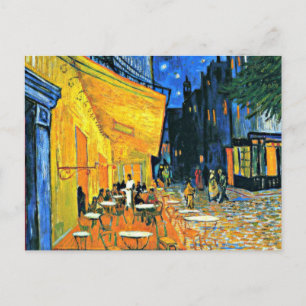 Cafe Terrace by Vincent van Gogh, Holiday Postcard